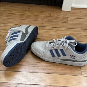 Adidas ‘Forum’ Gray and Blue Sneakers